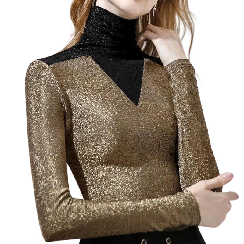 Pull doré pailleté hotsell