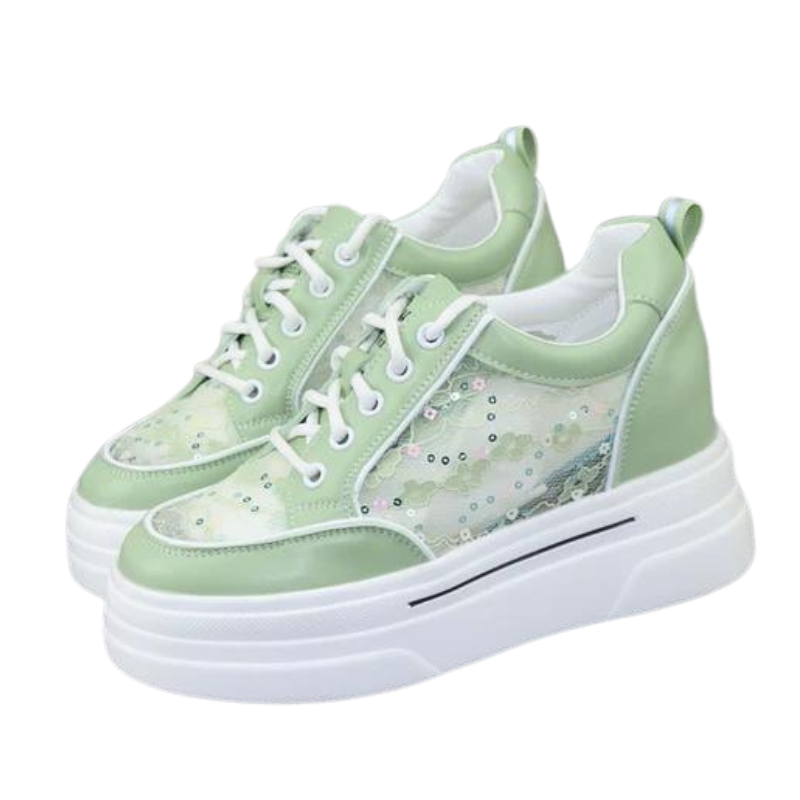 Chaussure Paillette Transparent Semelle Haute