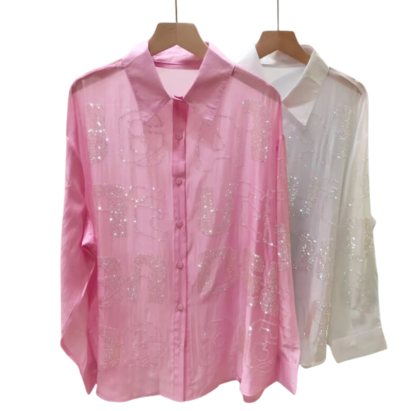Chemise Avec Strass Femme
