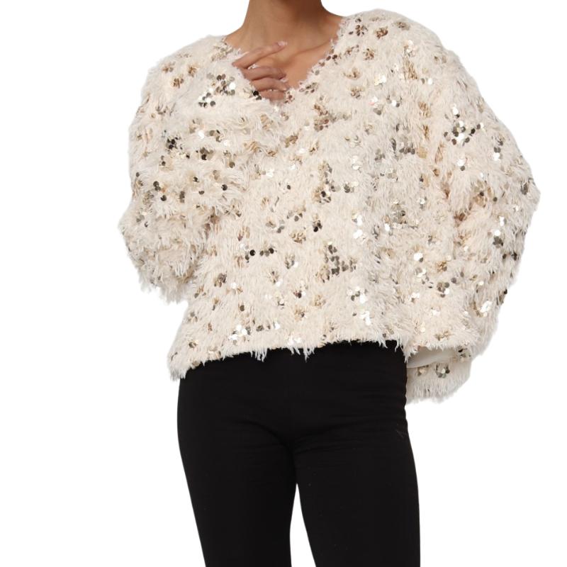 Pull paillette zara sale