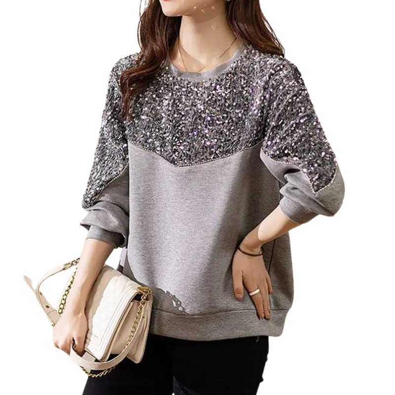 Pull Demi Pailleté Femme