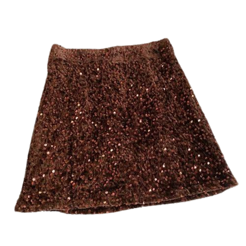Jupe Mini à Paillettes Pour Femme - Sequins Brillants, Style Disco/fête, Lavage Main