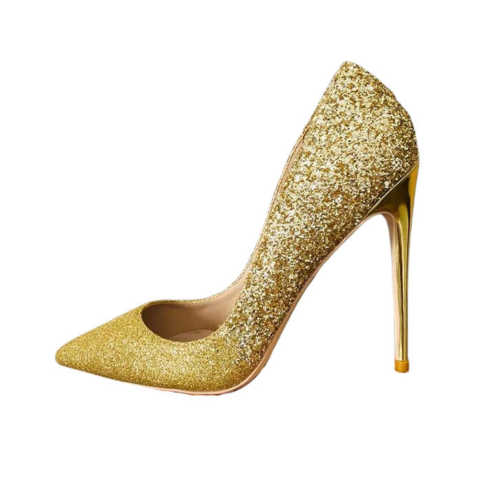 Escarpin Doré Paillette