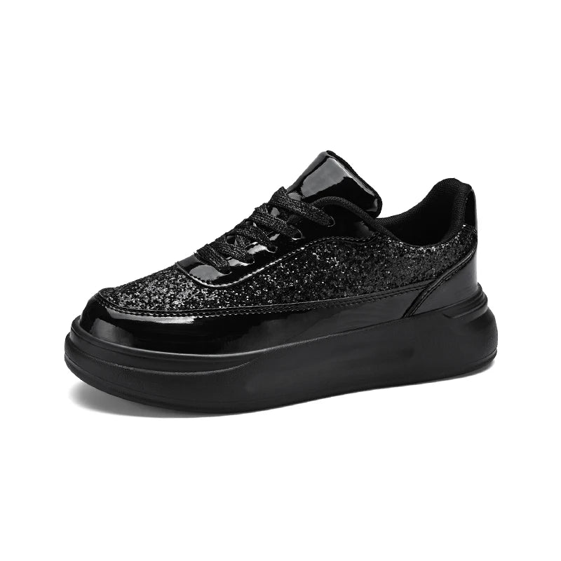Basket Sneaker Paillette Brillant noire