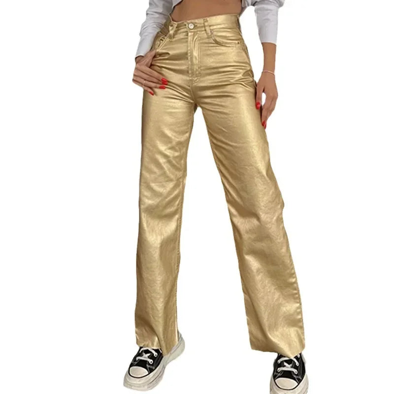 Pantalon Skinny Doré La Redoute - Taille 38 (M) - Occasion Très Bon état - Pour Femme
