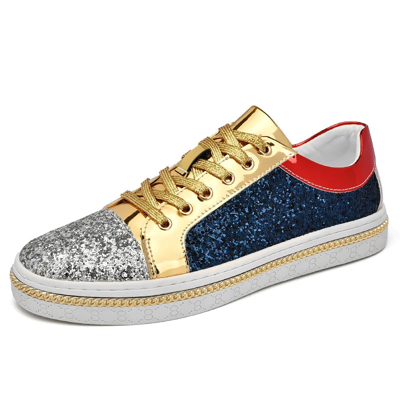 Sneaker Paillette Brillant Multicolore dorée