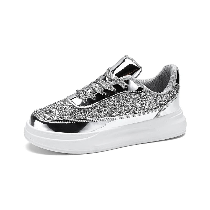 Basket Sneaker Paillette Brillant argenté