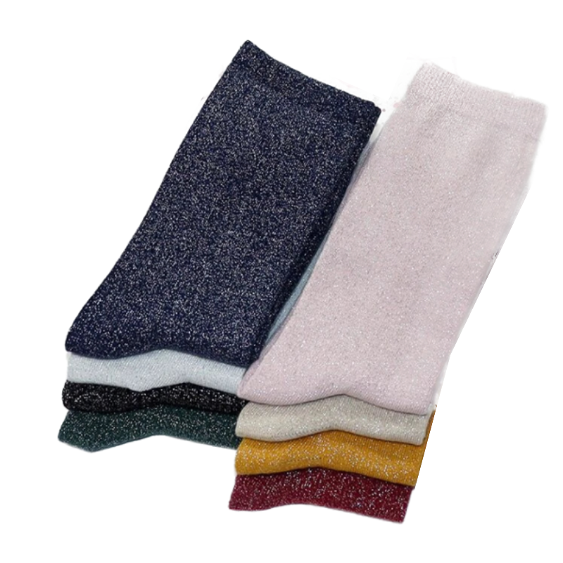 Chaussettes Nacre rose et doré - Chaussettes Femme Chaussettes Nacre rose et doré - Chaussettes Femme