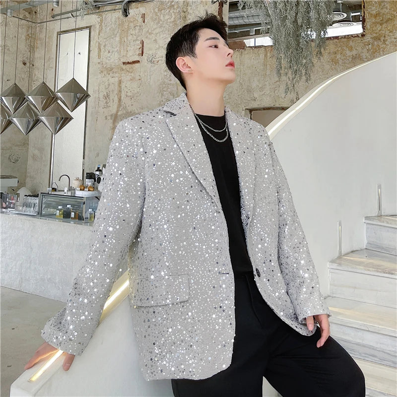 Veste Blazer Paillette Homme - Main Image