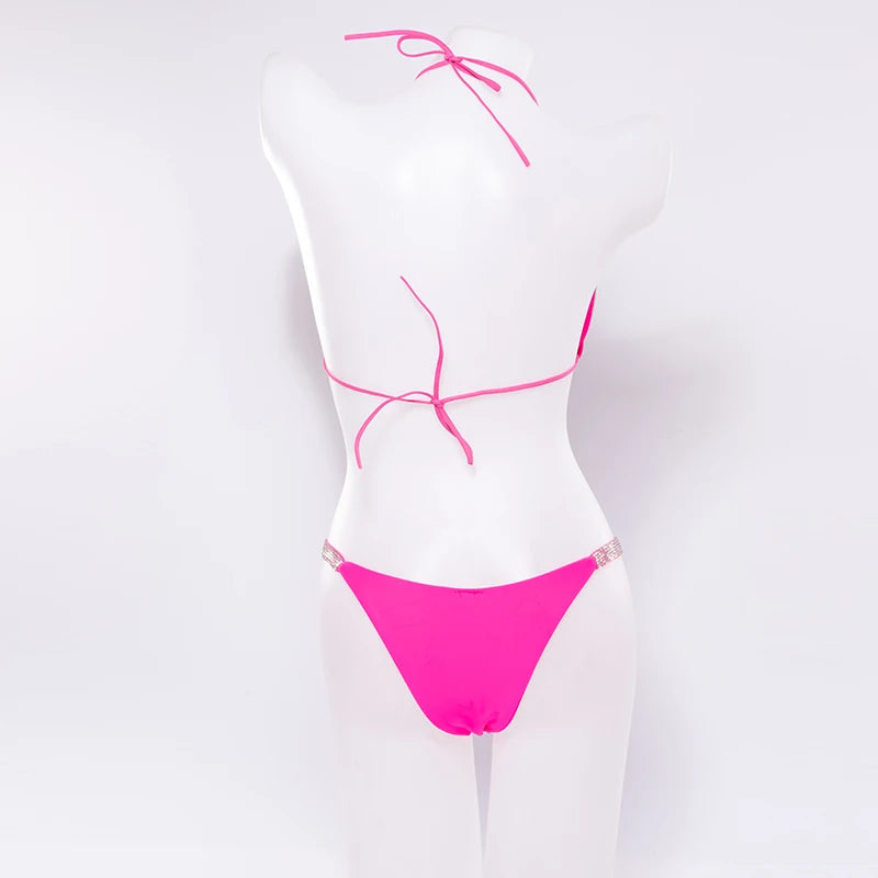 Bikini Strass Rose