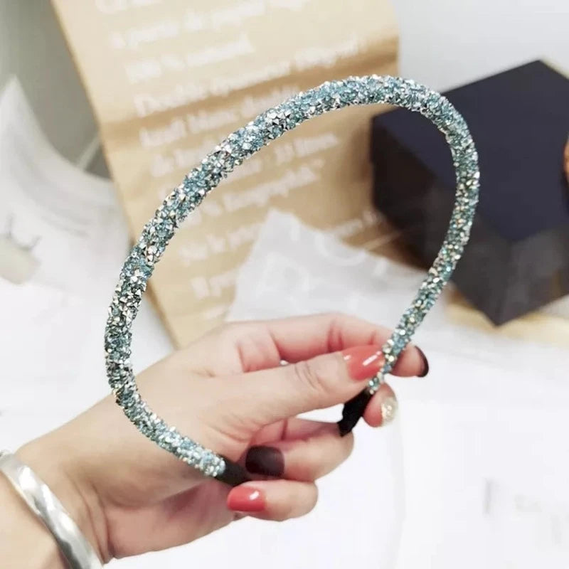 Serre-tête / Diadème Métal Noir Sert De Strass - Taille Unique Femme - Occasion (vérifier état)