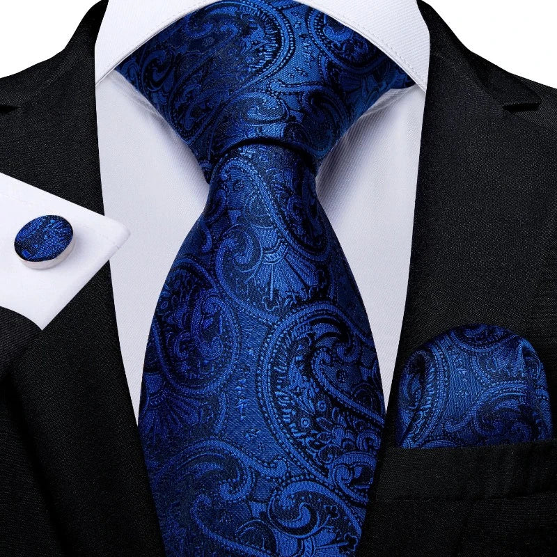 Cravate Bleu Foncé  Homme