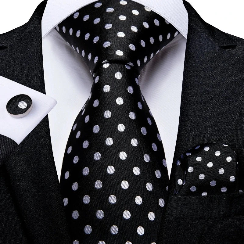Cravate Noir Blanc  Homme
