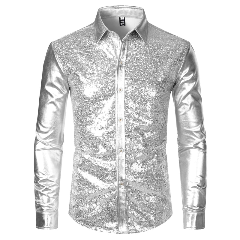 Ensemble pyjama gris short et chemise en Satin soyeux pour hommes Ensemble pyjama gris short et chemise en Satin soyeux pour hommes