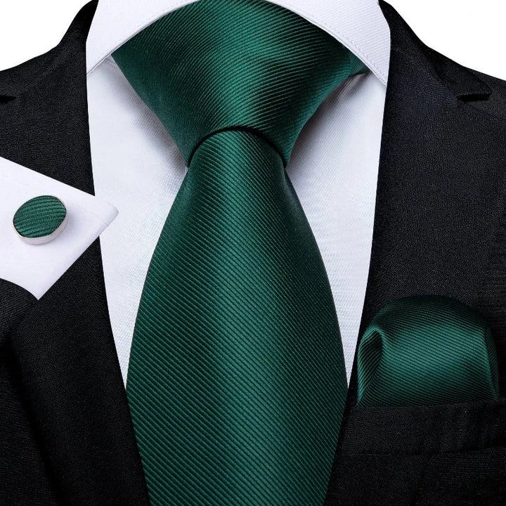 Cravate Vert Foncé  Homme