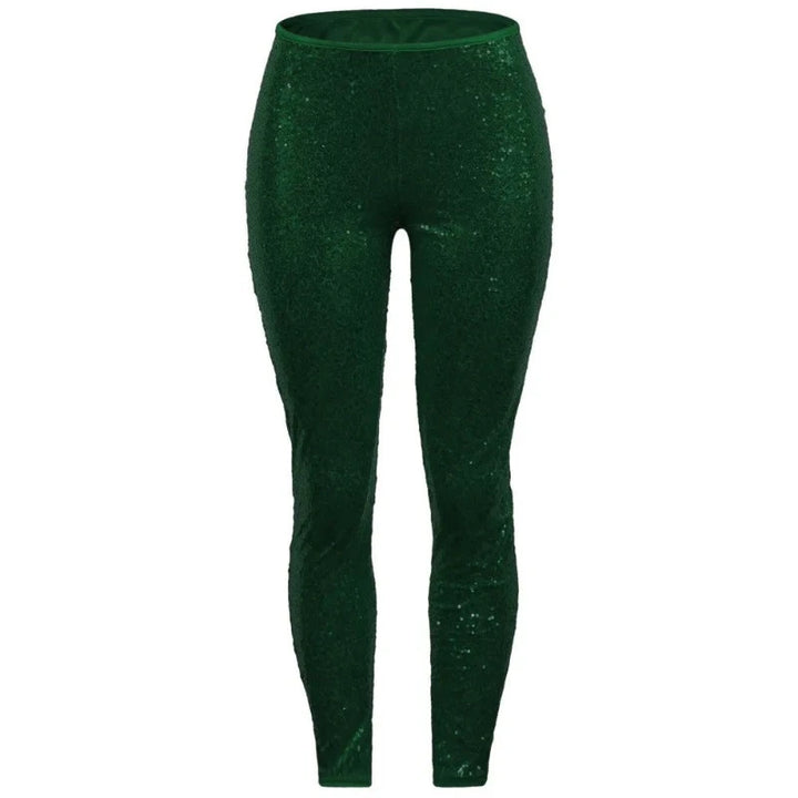 Legging Paillette Pour Femme vert