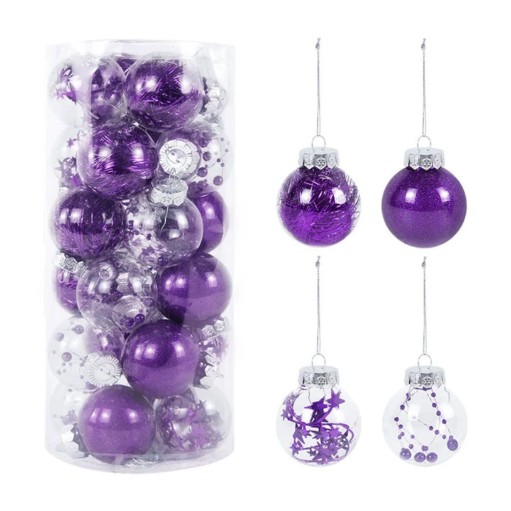 Boule de Noël Transparent Violet