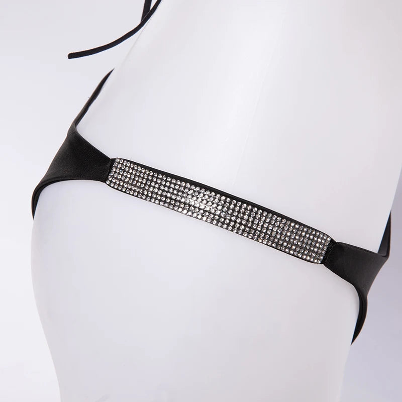 Bikini Strass Noir