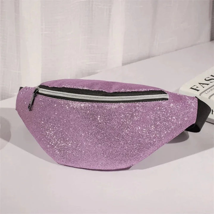 Sac Banane Effet Paillette violet