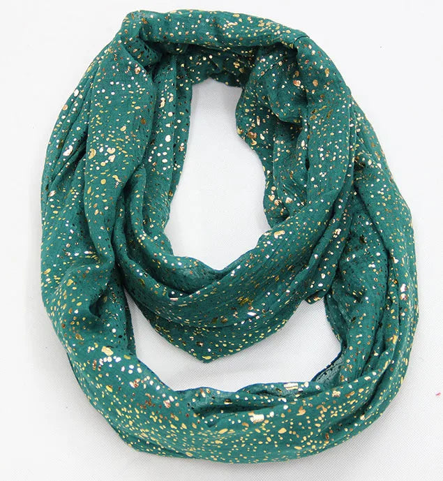 Snood Turquoise Paillettes Femme