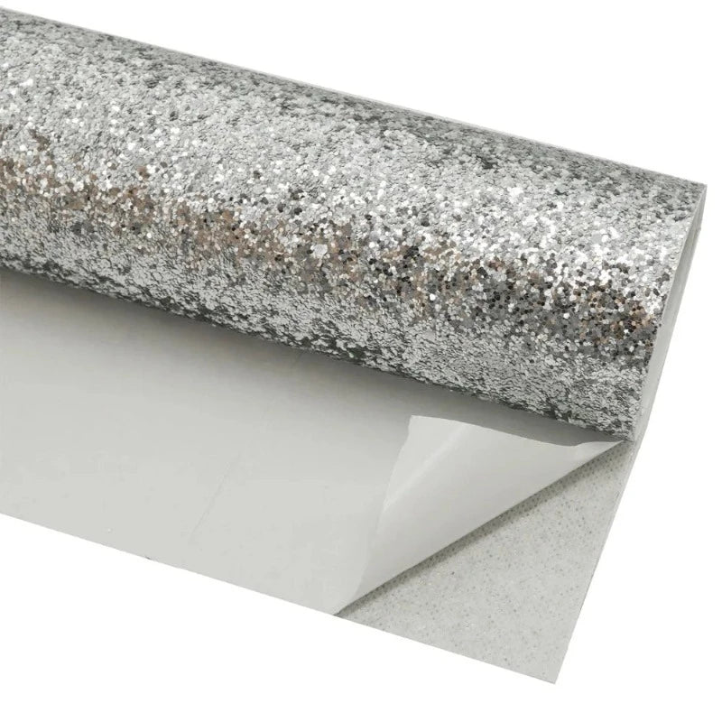 Papier Peint Pailleté argent