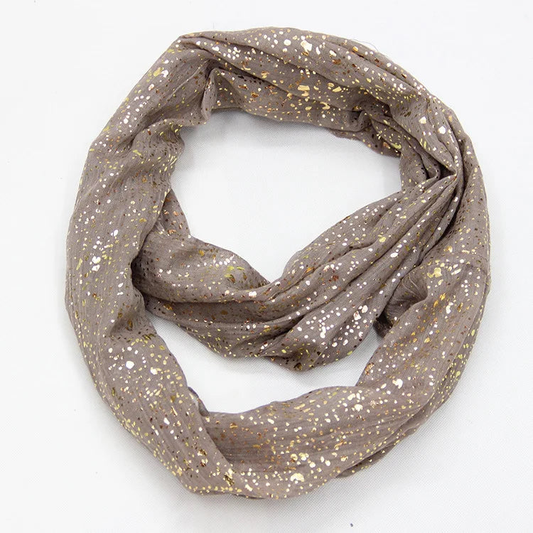 Snood Beige Paillettes Femme