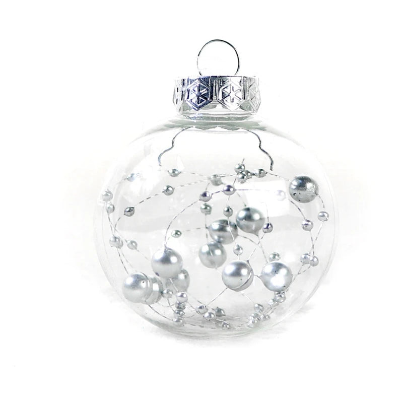 Boule de Noël Transparent Argenté