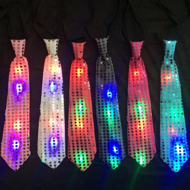 Cravate Paillette LED