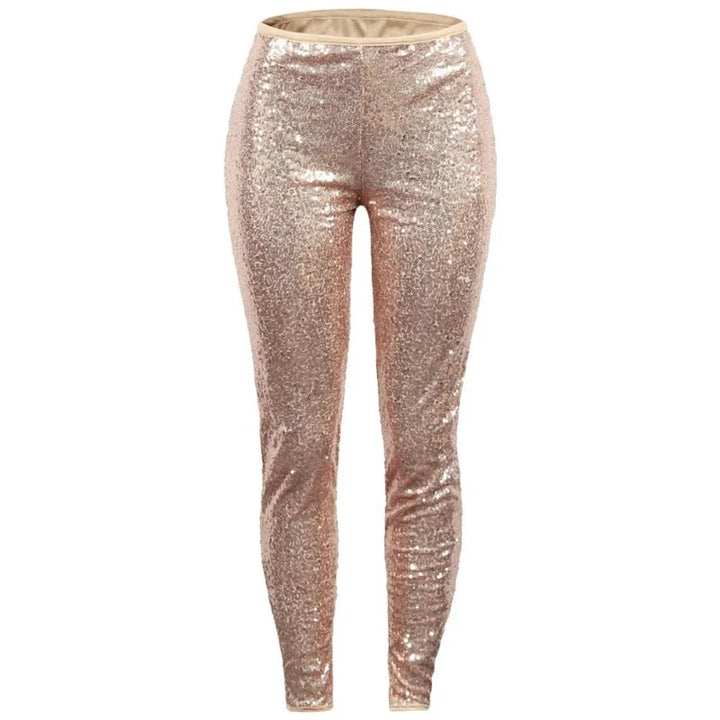 Legging Paillette Pour Femme or