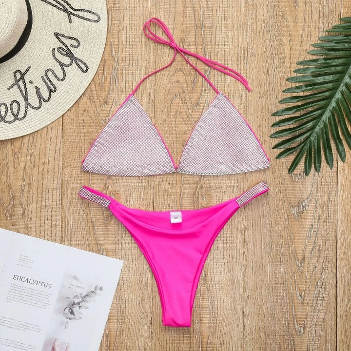 Bikini Strass Rose