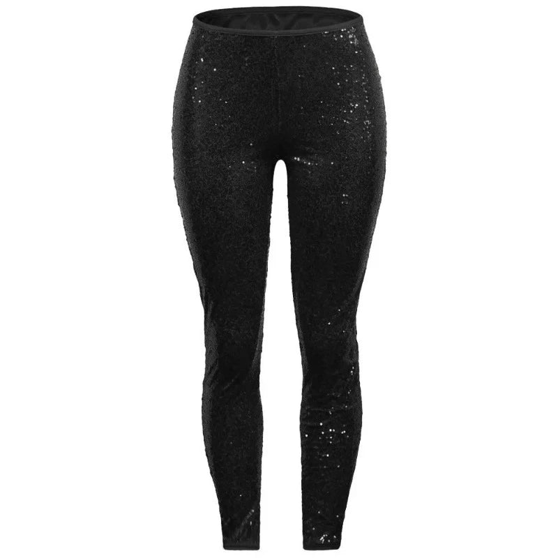 Legging Paillette Pour Femme noir