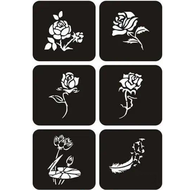 Pochoir Pour Tatouage roses