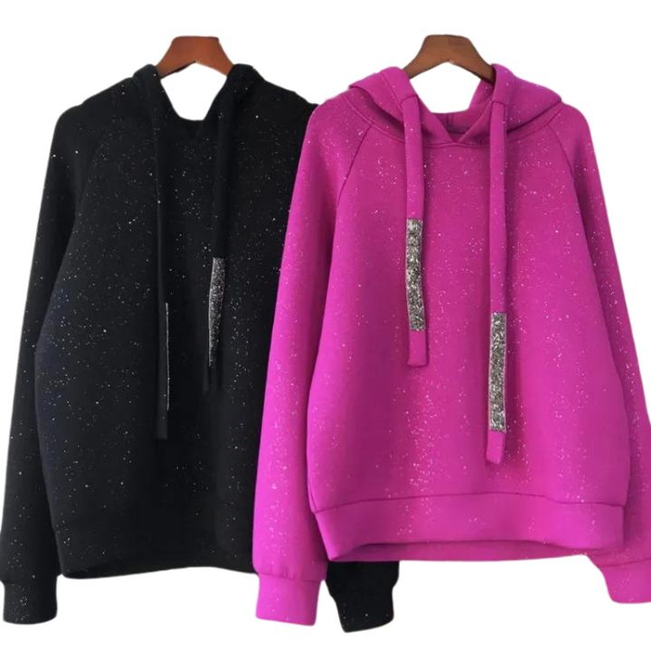 Sweat à paillettes Lulu - Lilas clair Melange Sweat à paillettes Lulu - Lilas clair Melange