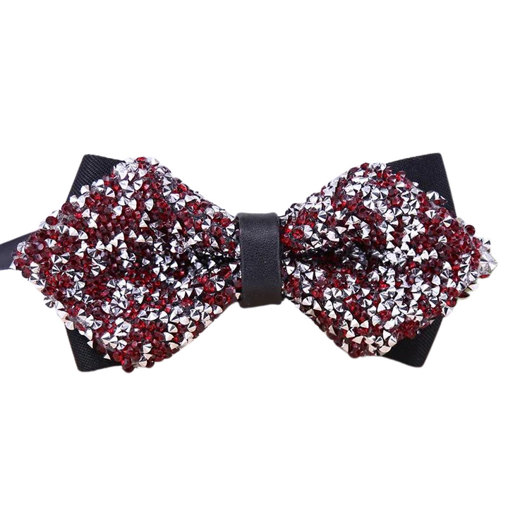 Noeud Papillon Strass rouge