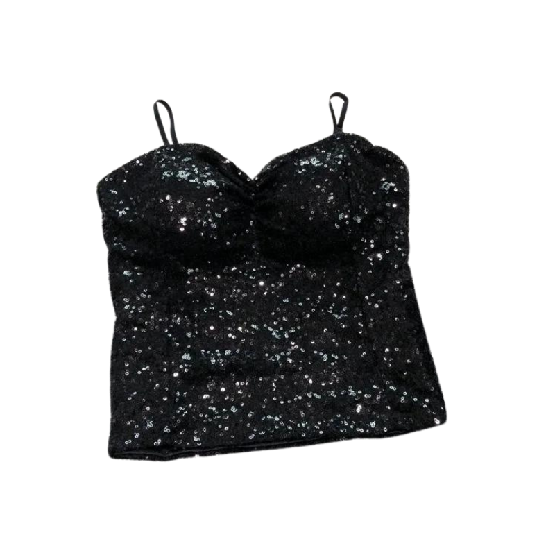 Bustier Paillette noir