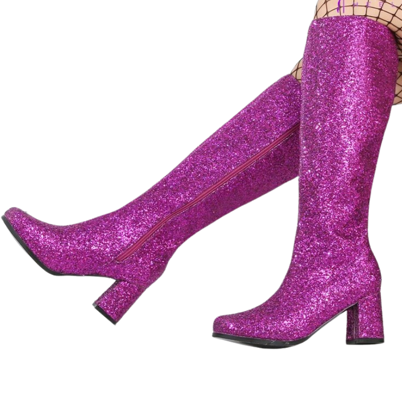 Bottes Paillettes Femme violet