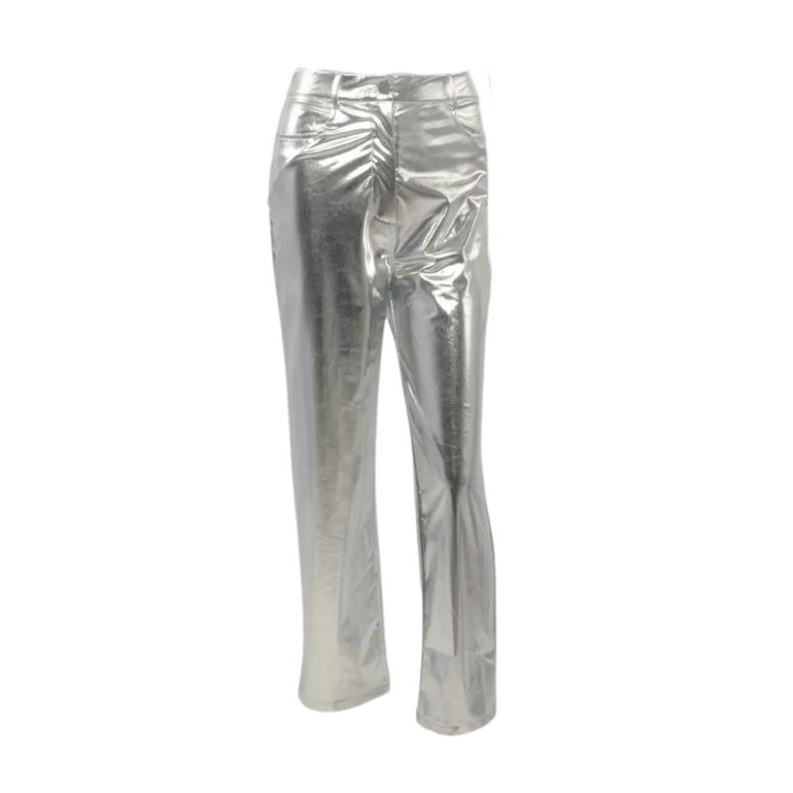 Pantalon Doré Large argent