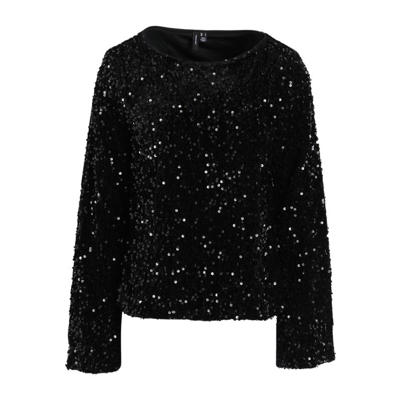 Pull Paillet Femme Strass Paillettes Strass Paillettes