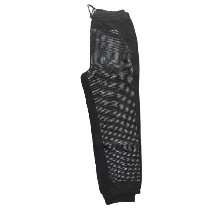 Pantalon Sport Strass Noir Femme