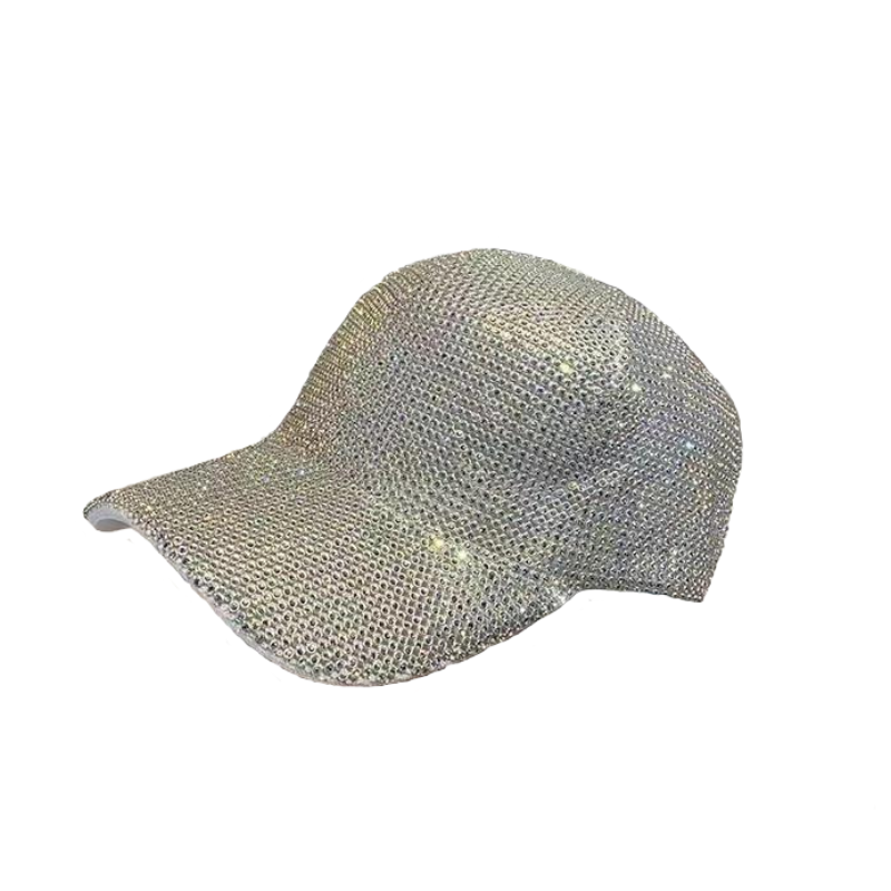 Casquette Strass gris