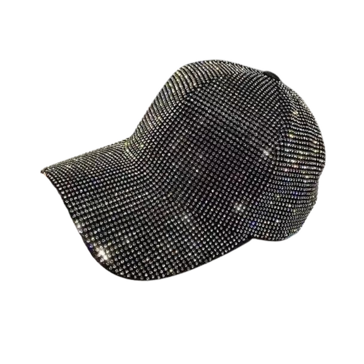 Casquette Strass noir