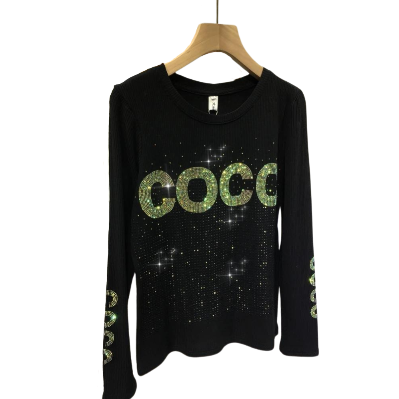 Pull Strass Coco noir