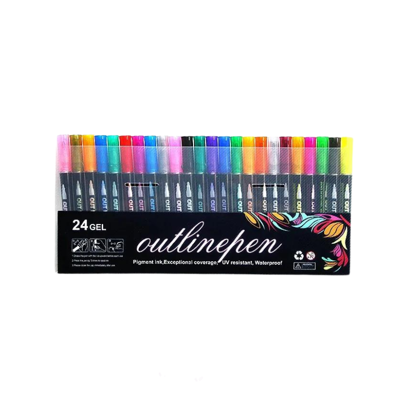 Stylo Paillette 24 couleurs