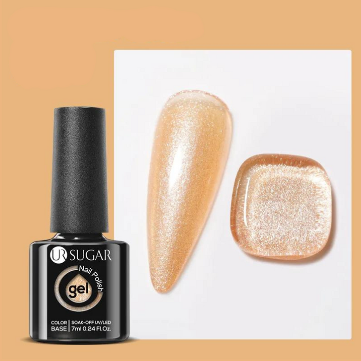 Gel à Ongles Pailleté orangé