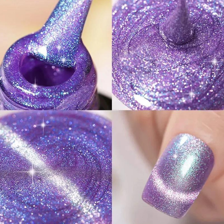 Gel Ongles Pailleté Galaxy violet