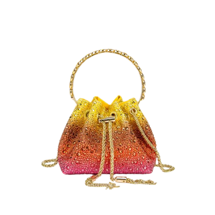 Sac Seau Strass Bicolore