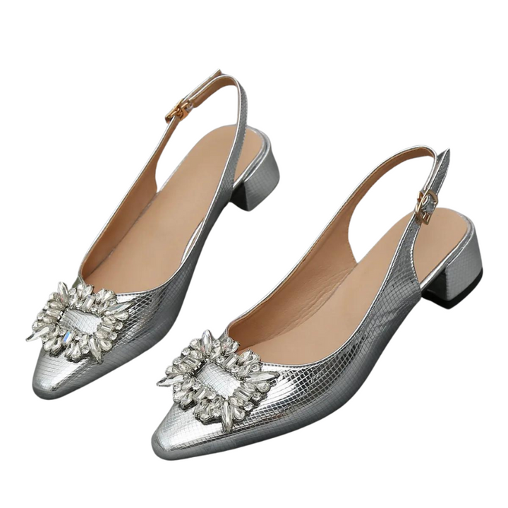 Bottines Cowboy Femme Strass Paillettes - Bout Pointu Talon 7cm - Noir Ou Beige - 34 à 40