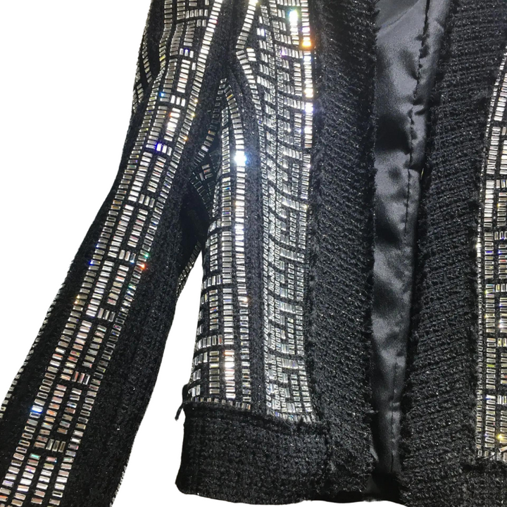 Veste Noir Strass Femme