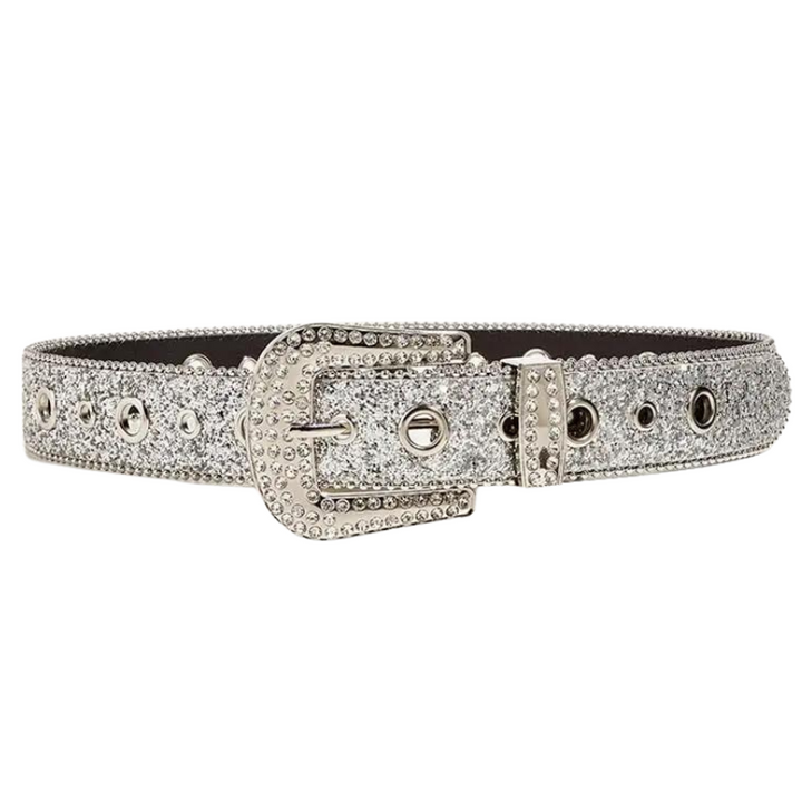 Ceinture Strass Femme argent