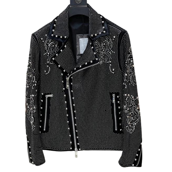 Veste Strass Homme Design Moto